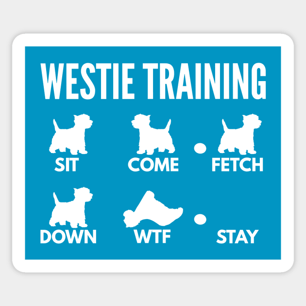 West Highland White Terrier Training Westie Dog Tricks Sticker by DoggyStyles